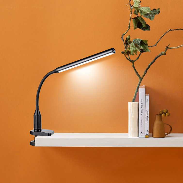 Wrought Studio Adjustable Integrated LED Dimmable Desk Lamp with USB